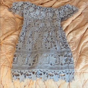 ASTR off the shoulder lace dress